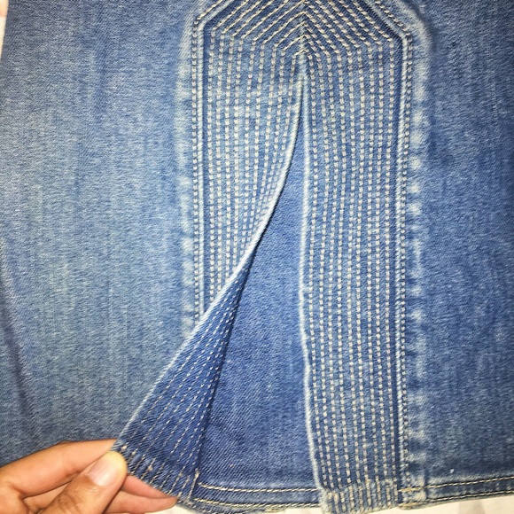 Marc Jacobs A-Line Denim Mini Skirt - Picture 2 of 4